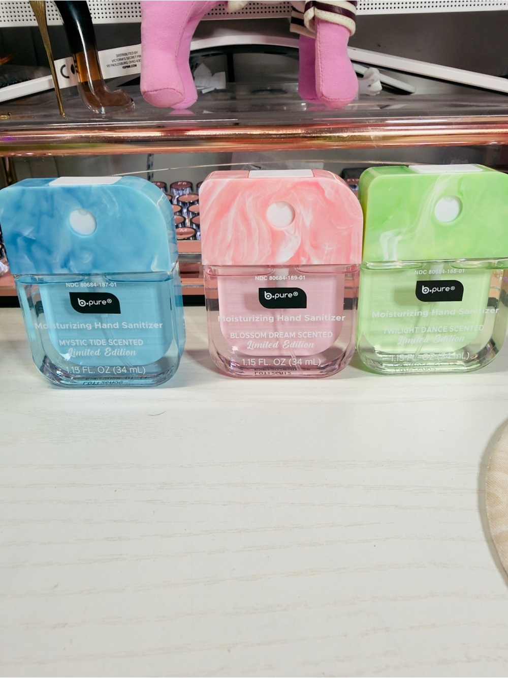 B.pure Hand Sanitizers. Blossom Dream, Mystic Tide, Twilight Dance NEW RELEASE